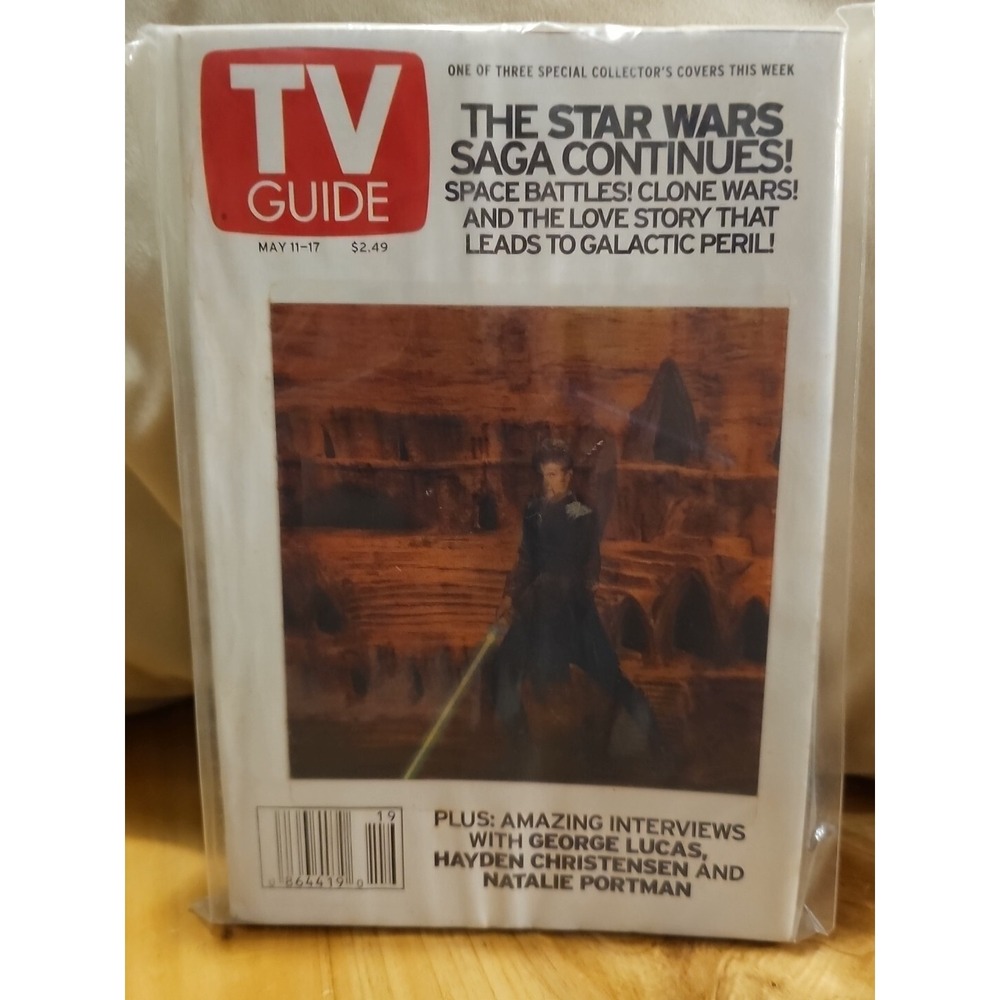 TV Guide Magazine 5x7, #19 Star Wars The Dark Slide, Ep II 3-D May 11-17, 2002